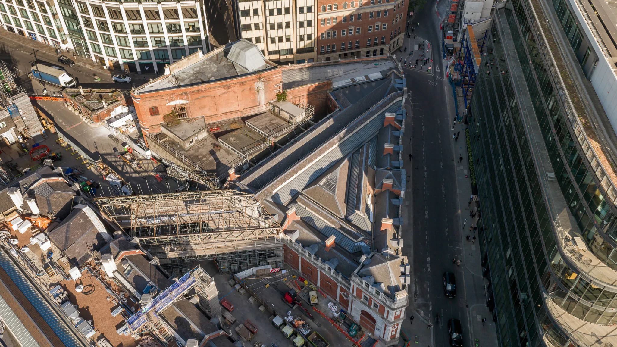 Aerial shot of Annexe Smithfield by General Projects