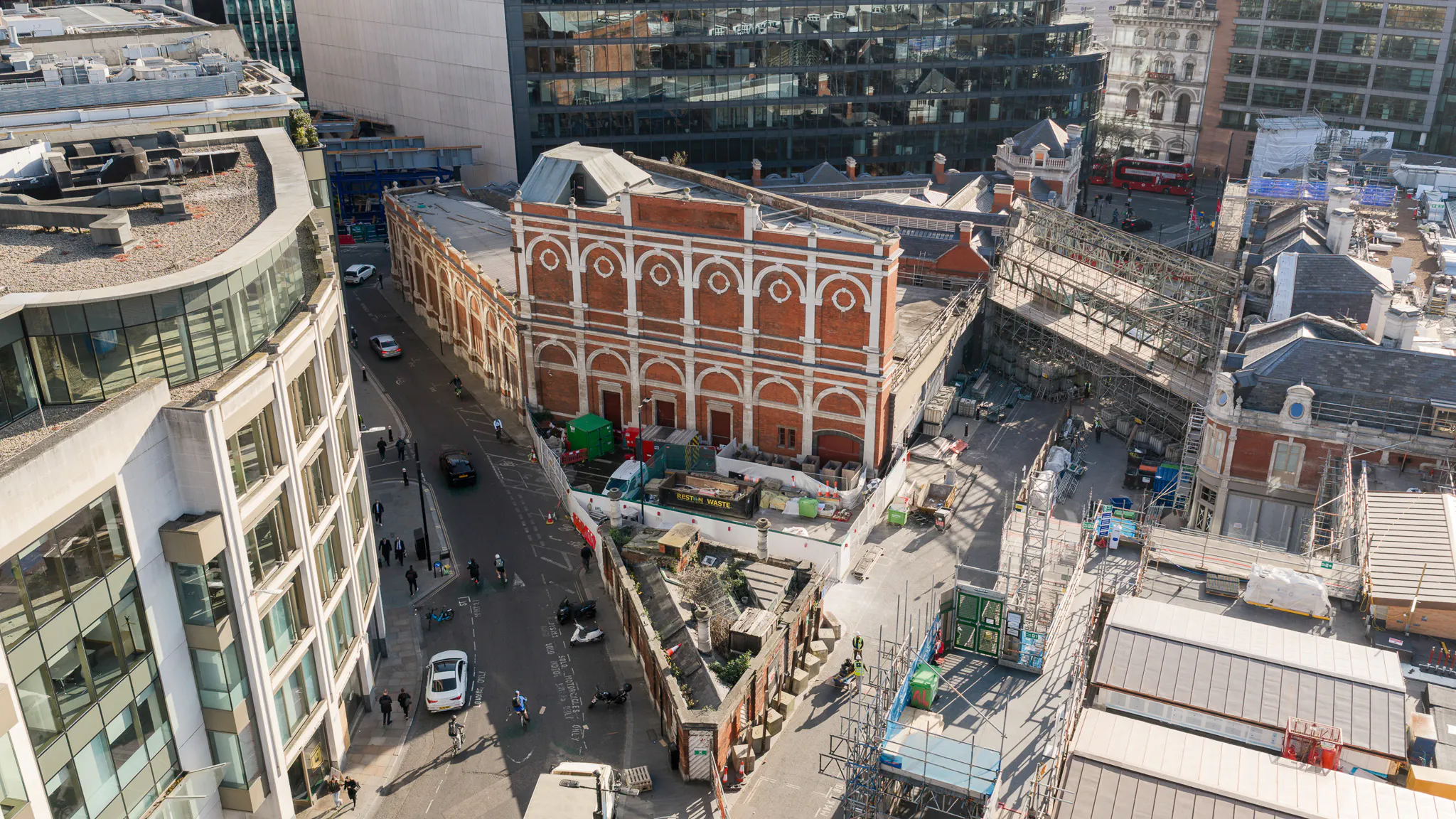 Aerial shot of Annexe Smithfield sites by General Projects